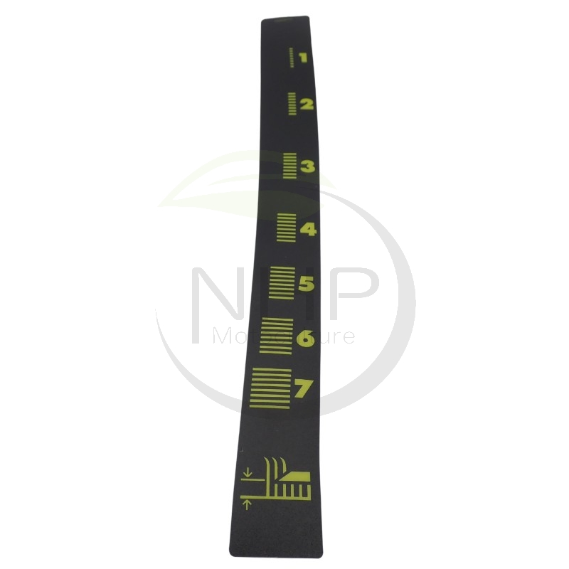 Autocollant hauteur de coupe tracteur tondeuse GGP, CASTELGARDEN, STIGA, 1136-0028-01, 114357211/1, 1143572111, 1136002801