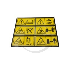 Autocollant d'avertissement ggp, castelgarden, stiga, 1136-0025-01, 1136002501, 114357428/1, 1143574281