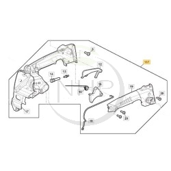 Ensemble poignée jaune GGP, CASTELGARDEN, STIGA 118805121/0