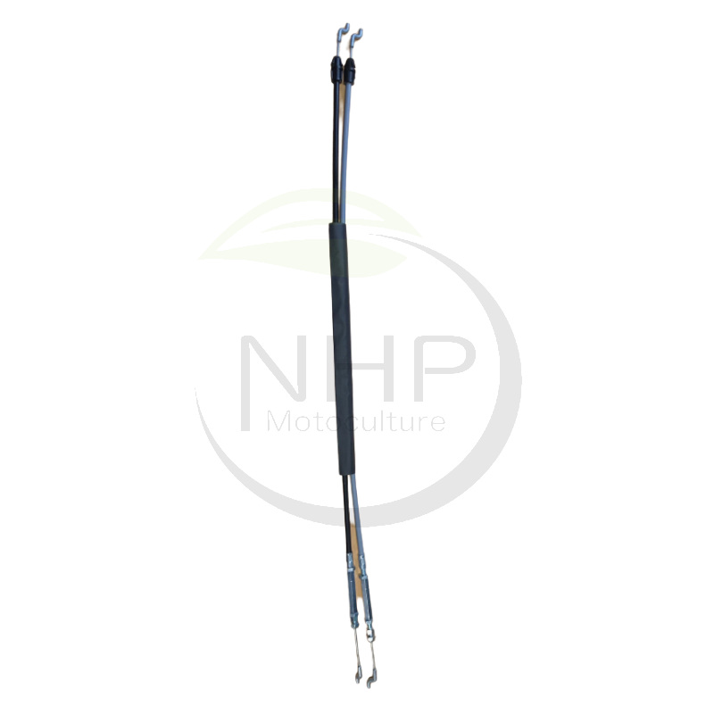 Cable de vitesse double PUBERT, STAUB, OLEO MAC, HUSQVARNA 0308010025, 597376101, 597 37 61-01