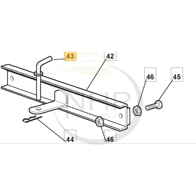 Axe de trainage pour tracteur tondeuse GGP,  CASTELGARDEN, STIGA, 1136-0228-01,125510021/0, 125510021/1