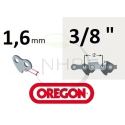 Rouleau de chaîne tronçonneuse OREGON 75LPX100R PowerCut, pas 3/8, jauge 063, 1.6mm, 1632 maillons, 1632 entraineurs