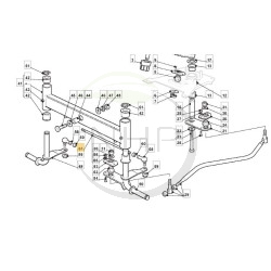 Barre de liaison rotule de direction, GGP, CASTELGARDEN, STIGA 125840023/0, 1258400230