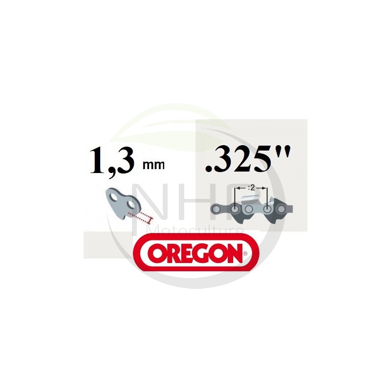 Rouleau de chaîne tronçonneuse OREGON 20LPX100R PowerCut, pas 325, jauge 050, 1.3mm, 1848 maillons, 1848 entraineurs
