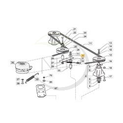 Rondelle GGP, CASTELGARDEN, STIGA, 125670022/0, 1256700220