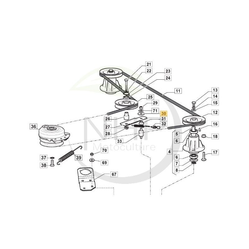 Rondelle GGP, CASTELGARDEN, STIGA, 125670022/0, 1256700220