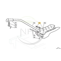 Ressort déflecteur mulching, GGP, CASTELGARDEN, STIGA, 1136-0893-01, 125430240/0, 1136089301, 1254302400
