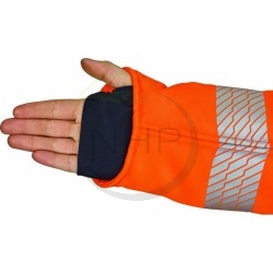 Manchettes de protection tronçonneuse orange, classe 1, INFINITY