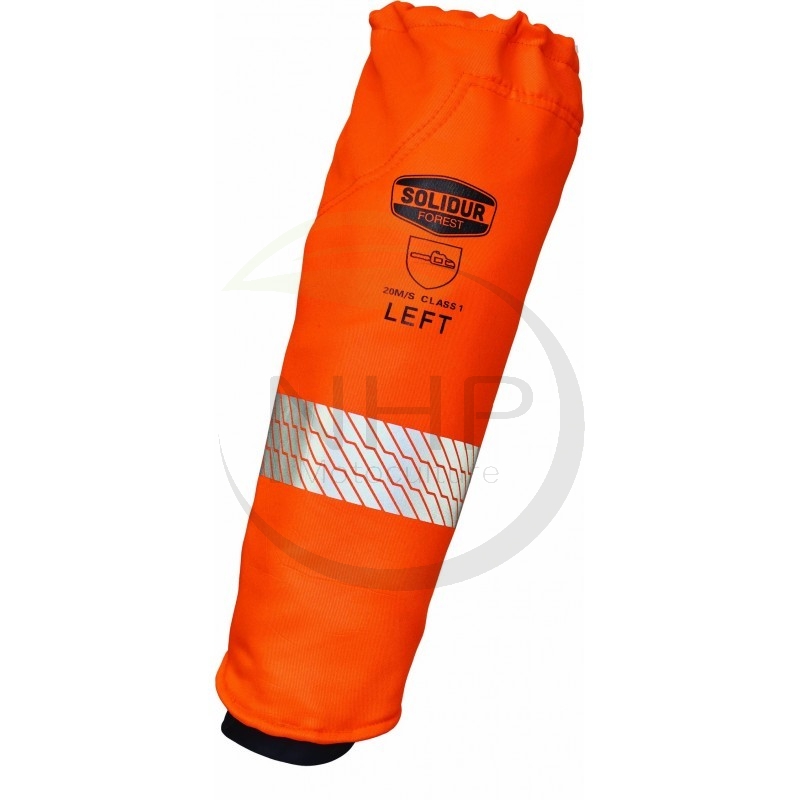 Manchettes de protection tronçonneuse orange, classe 1, INFINITY