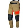 Pantalon de protection tronçonneuse SOFRESH Marron, version courte -7cm