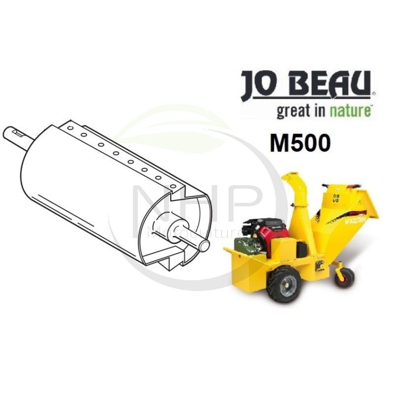 Rotor pour broyeur de vegetaux Jo Beau M500, M50015, 001428, JOB001428