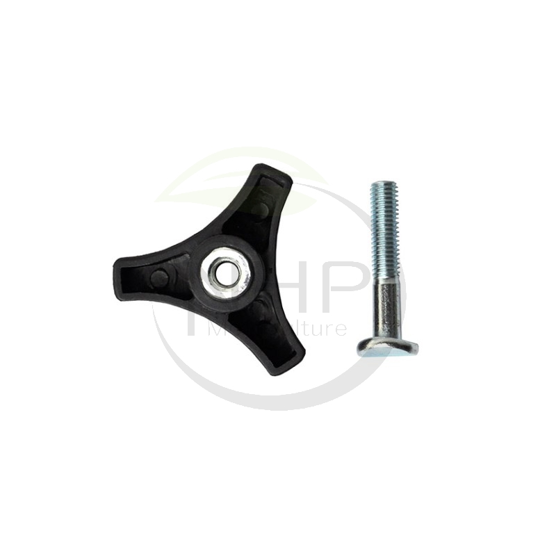 Vis avec molette papillon fixation guidon et brancard tondeuse