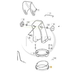 Goulotte fraise à neige GGP, CASTELGARDEN, STIGA 1811-2773-01, 1811277301