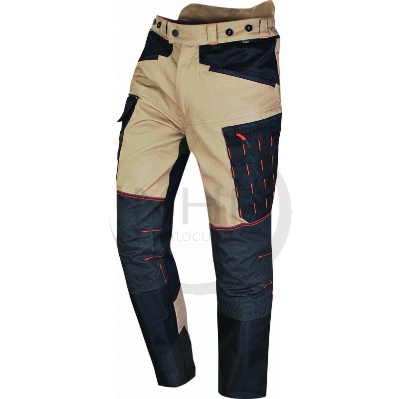 Pantalon de protection multi-activités beige, HANDY, version courte -7cm