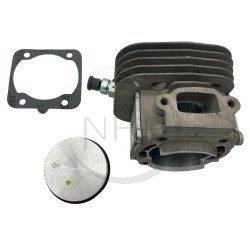 Ensemble cylindre piston tronçonneuse 52cc GGP, CASTELGARDEN, STIGA, 118804248/1, 118805303/0