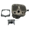 Ensemble cylindre piston tronçonneuse 52cc GGP, CASTELGARDEN, STIGA, 118804248/1, 118805303/0
