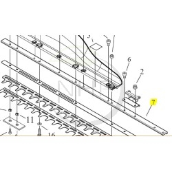 barre-guide-taille-haie-echo-shindaiwa-x425000430-x425-000430-hc-331es