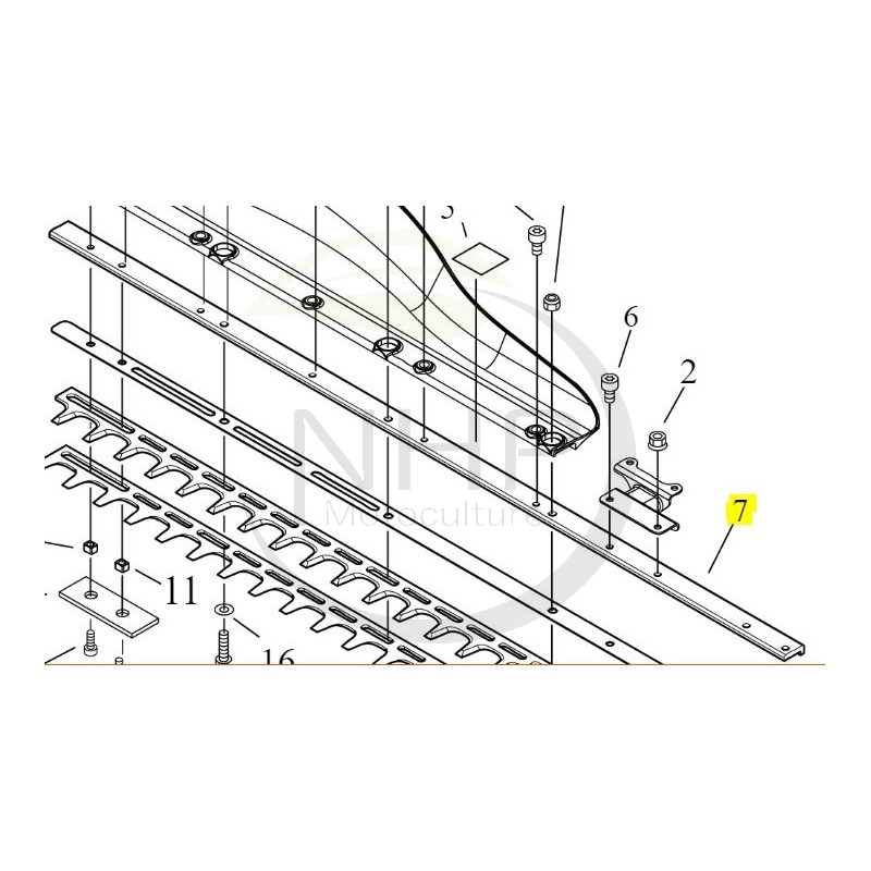 barre-guide-taille-haie-echo-shindaiwa-x425000430-x425-000430-hc-331es