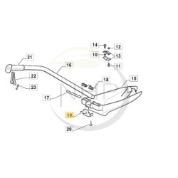 Plaque GGP, CASTELGARDEN, STIGA, ALPINA, MOUNTFIELD 325547320/0, 3255473200