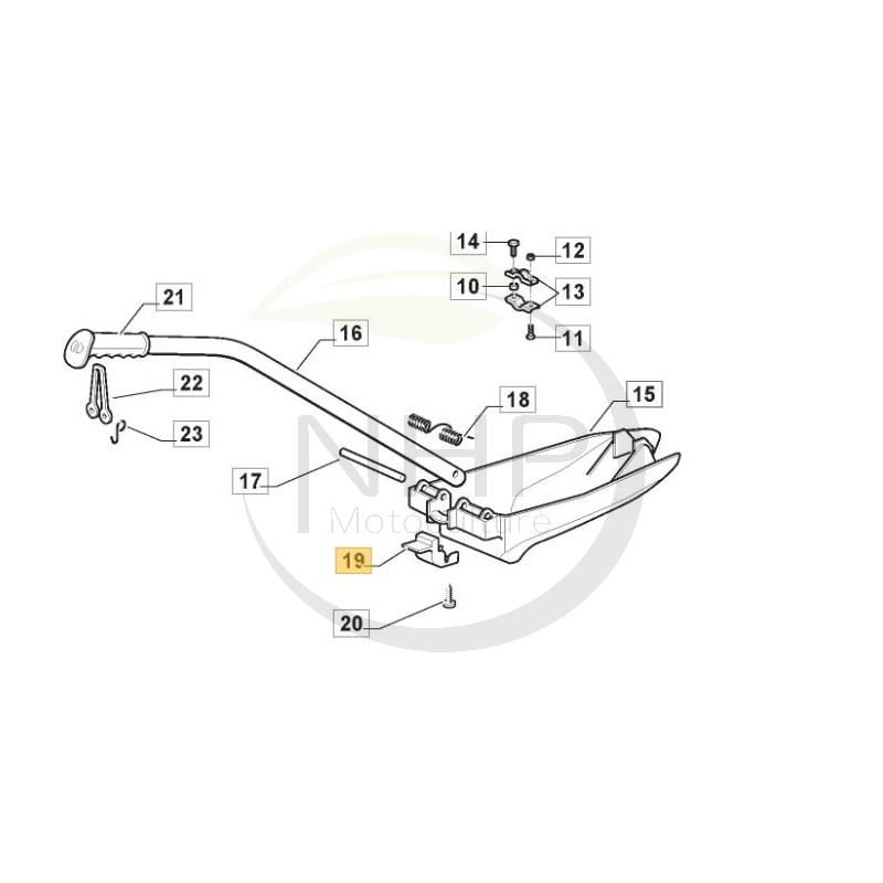 Plaque GGP, CASTELGARDEN, STIGA, ALPINA, MOUNTFIELD 325547320/0, 3255473200
