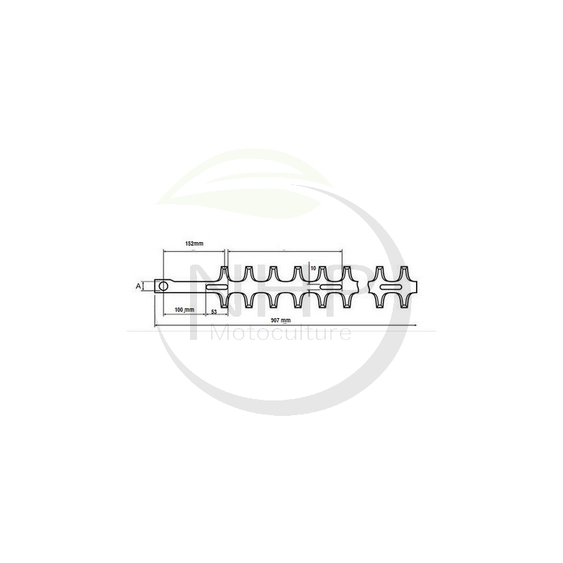 Lame taille-haie STIHL, 4237 710 6054, 42377106054, 4237-710-6054