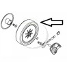 Roue arriere tondeuse OREC GR538 référence 80-1022-408-10, 80102240810, E80.1022.408.10