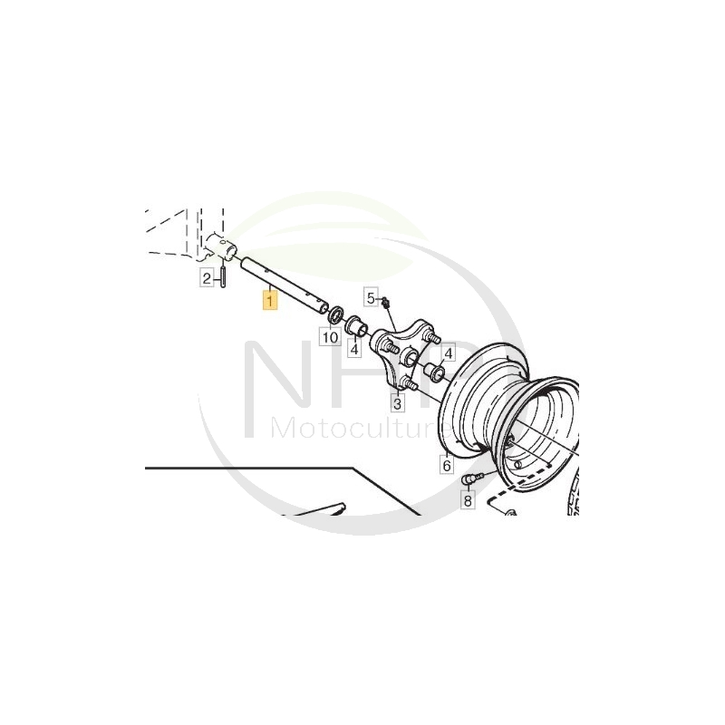 axe-de-roue-avant-tracteur-tondeuse-ggp-castelgarden-stiga-alpina-mountfield-1134-0075-00-1134007500