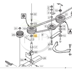entretoise-tracteur-tondeuse-ggp-castelgarden-stiga-1134-0052-00-1134005200