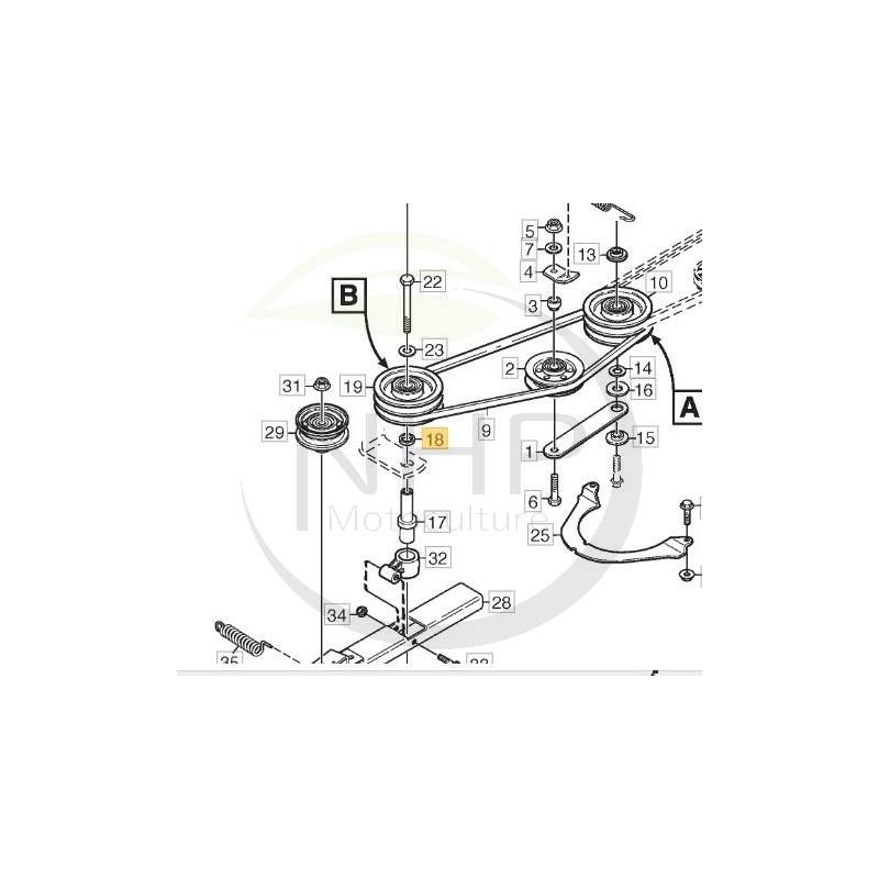 entretoise-tracteur-tondeuse-ggp-castelgarden-stiga-1134-0052-00-1134005200