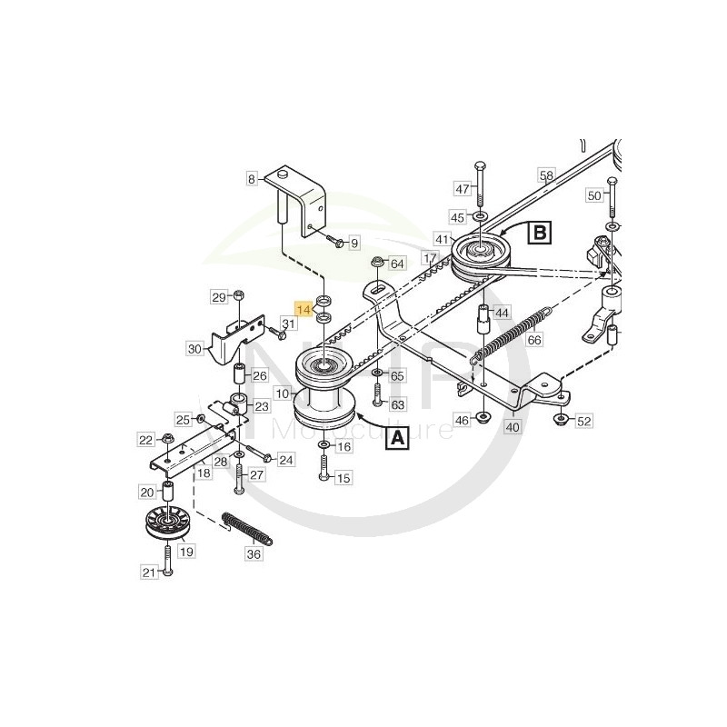 entretoise-tracteur-tondeuse-ggp-castelgarden-stiga-1134-0052-00-1134005200