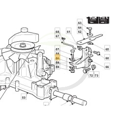 support-levier-debrayage-tracteur-tondeuse-ggp-castelgarden-stiga-827851490-3827851490