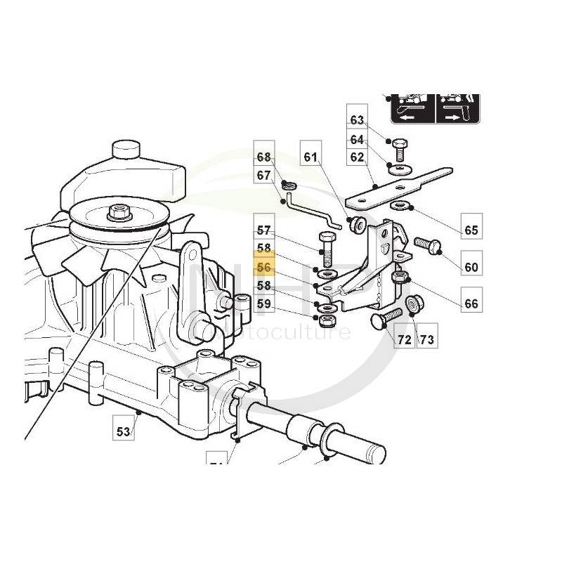 support-levier-debrayage-tracteur-tondeuse-ggp-castelgarden-stiga-827851490-3827851490