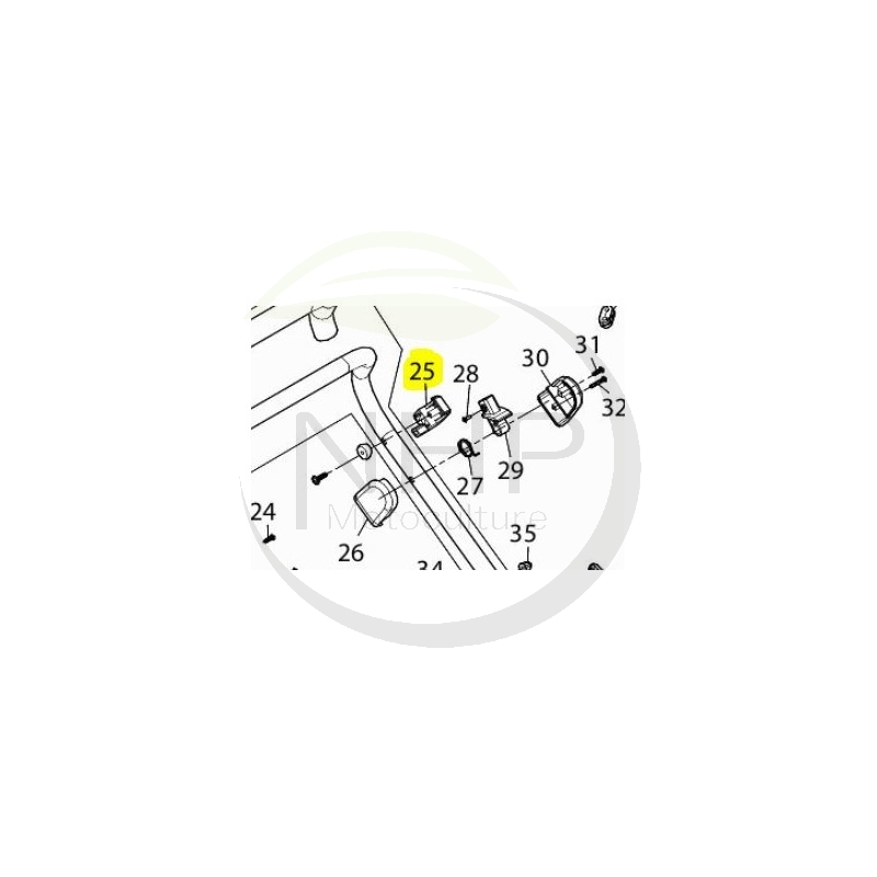 support-levier-gauche-makita-dolmar-ya00001107