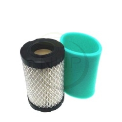 Kit Filtre + préfiltre à air moteur Briggs et Stratton 796031, 594201, 591334, 590825, 5421, 5428, 797704