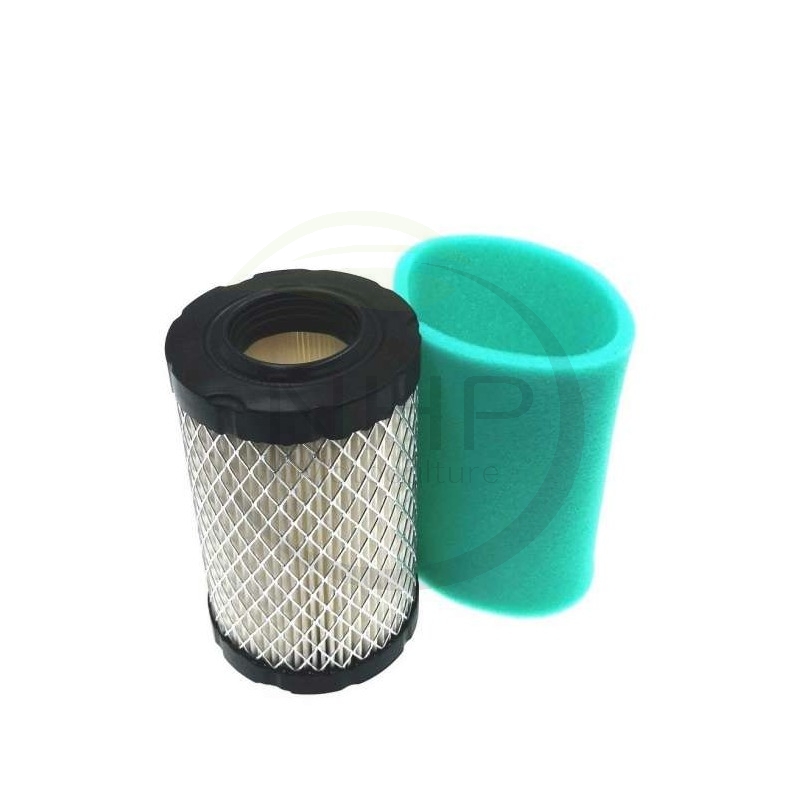 Kit Filtre + préfiltre à air moteur Briggs et Stratton 796031, 594201, 591334, 590825, 5421, 5428, 797704