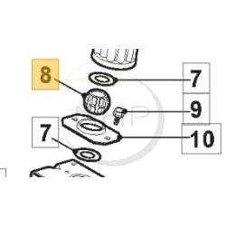 Joint sphérique, bague tracteur tondeuse GGP - CASTELGARDEN - STIGA 122746617/0