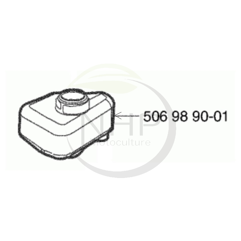 Réservoir d'huile, vase d'expansion boite hydrostatique 506 98 90-01, 506989001, 5069890-01