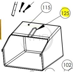 Armature panier scarificateur 9060 PUBERT - STAUB - OLEO MAC 0002020037 - 9060 - K305000002