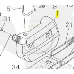 Réservoir essence ECHO, SHINDAIWA référence A350001030 - A350-001030 - 72935-85111