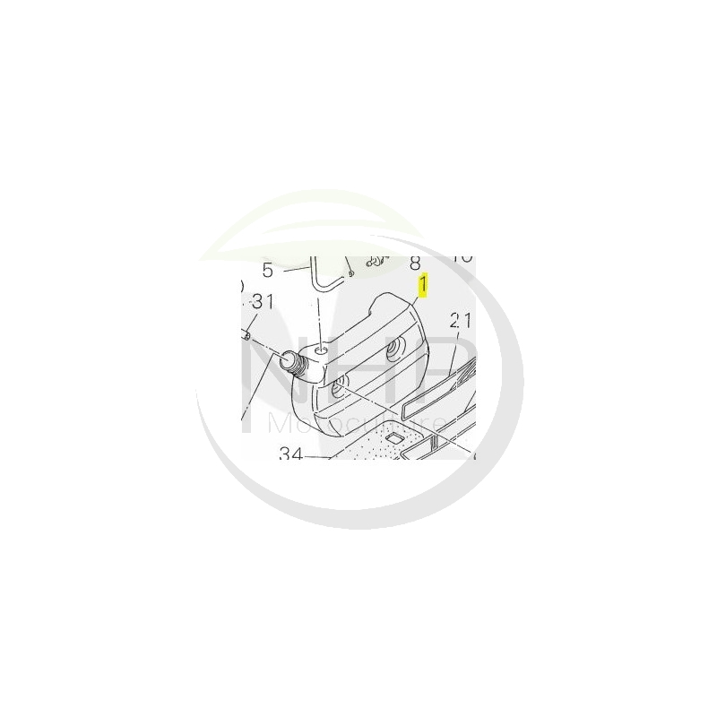 Réservoir essence ECHO, SHINDAIWA référence A350001030 - A350-001030 - 72935-85111