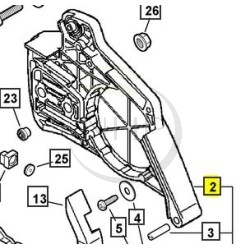 Carter chaine ECHO, SHINDAIWA référence C300000353 - C300-000353 - C300000352 - C300-000352