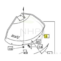 Protecteur ECHO, SHINDAIWA référence 69901052931, 699010-52931