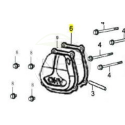 Joint couvercle de culasse PUBERT - STAUB - OLEO MAC 0001180002 - 12004-Z440110-0000