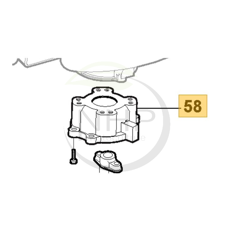 Bride moteur taille-haie GGP - CASTELGARDEN - STIGA 118802455/0