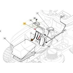 Contrôleur de traction tracteur tondeuse GGP - CASTELGARDEN - STIGA - ALPINA - MOUNTFIELD 118361072/0 - 118361036/0