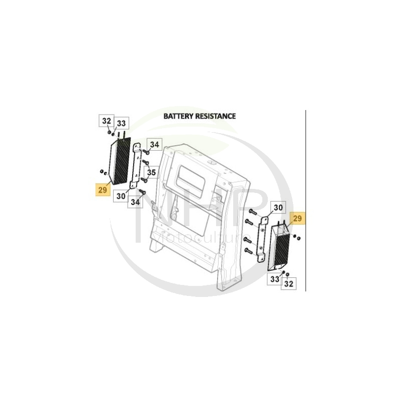 Resistance batterie tracteur tondeuse GGP - CASTELGARDEN - STIGA - ALPINA - MOUNTFIELD 118361058/0