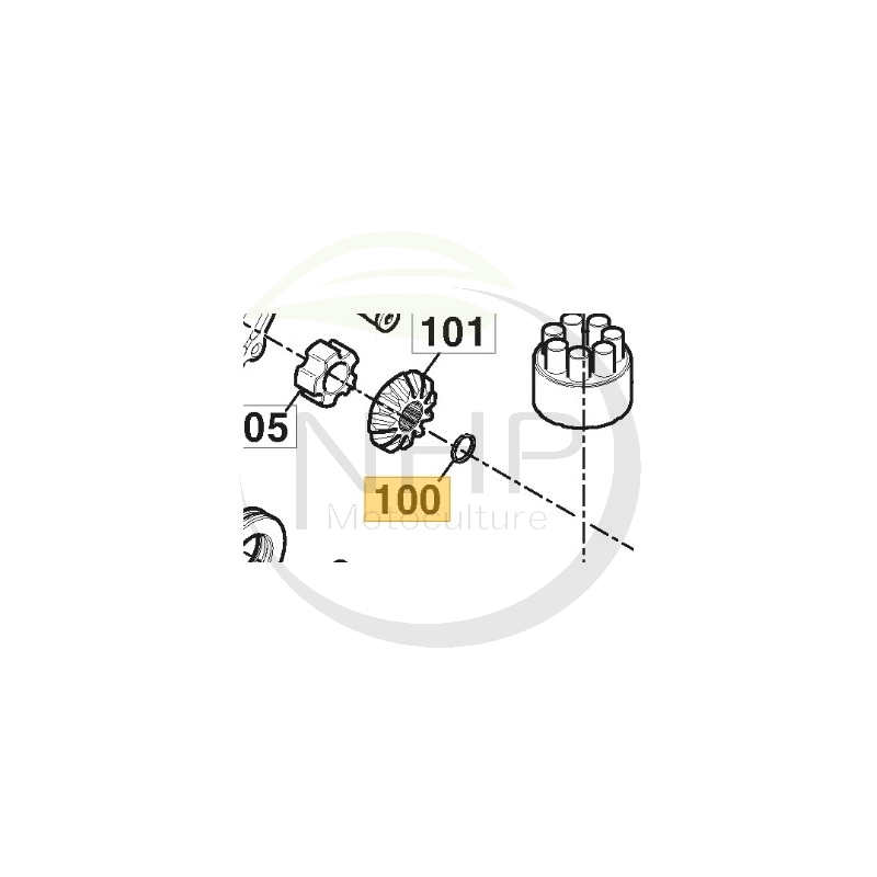 Anneau ressort GGP - CASTELGARDEN - STIGA 118870072/0