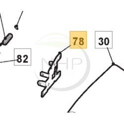 Support déflecteur GGP - CASTELGARDEN - STIGA 327772231/0