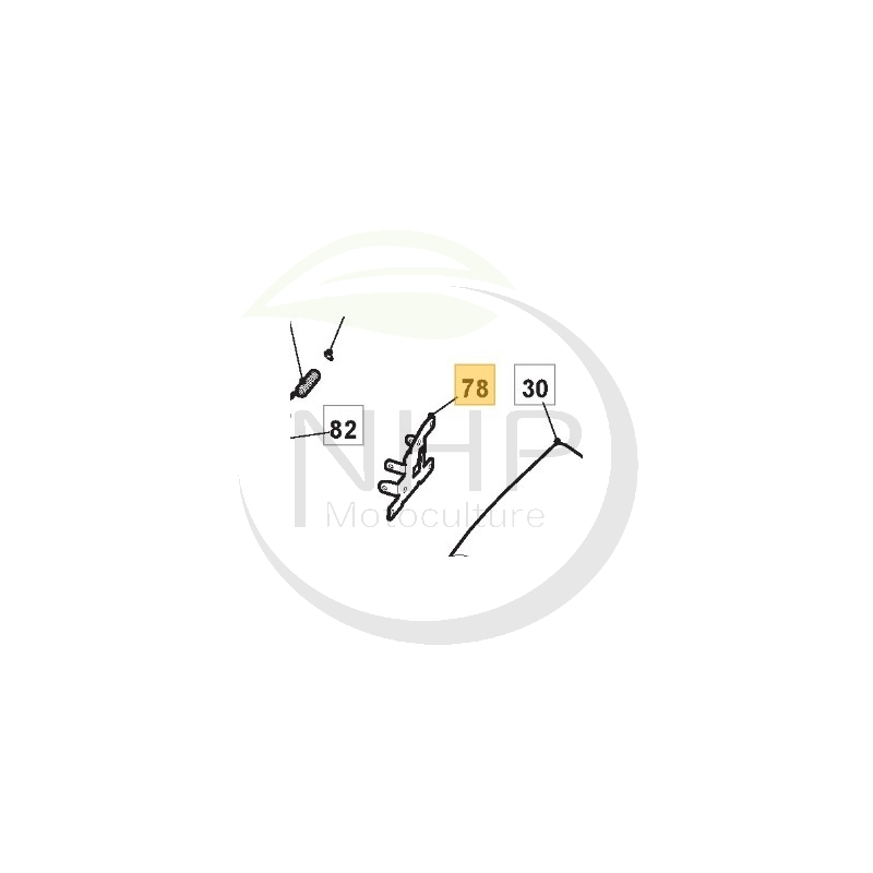 Support déflecteur GGP - CASTELGARDEN - STIGA 327772231/0