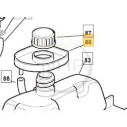 Protection réservoir tracteur tondeuse GGP - CASTELGARDEN - STIGA 1136-1488-01 - 327600061/2